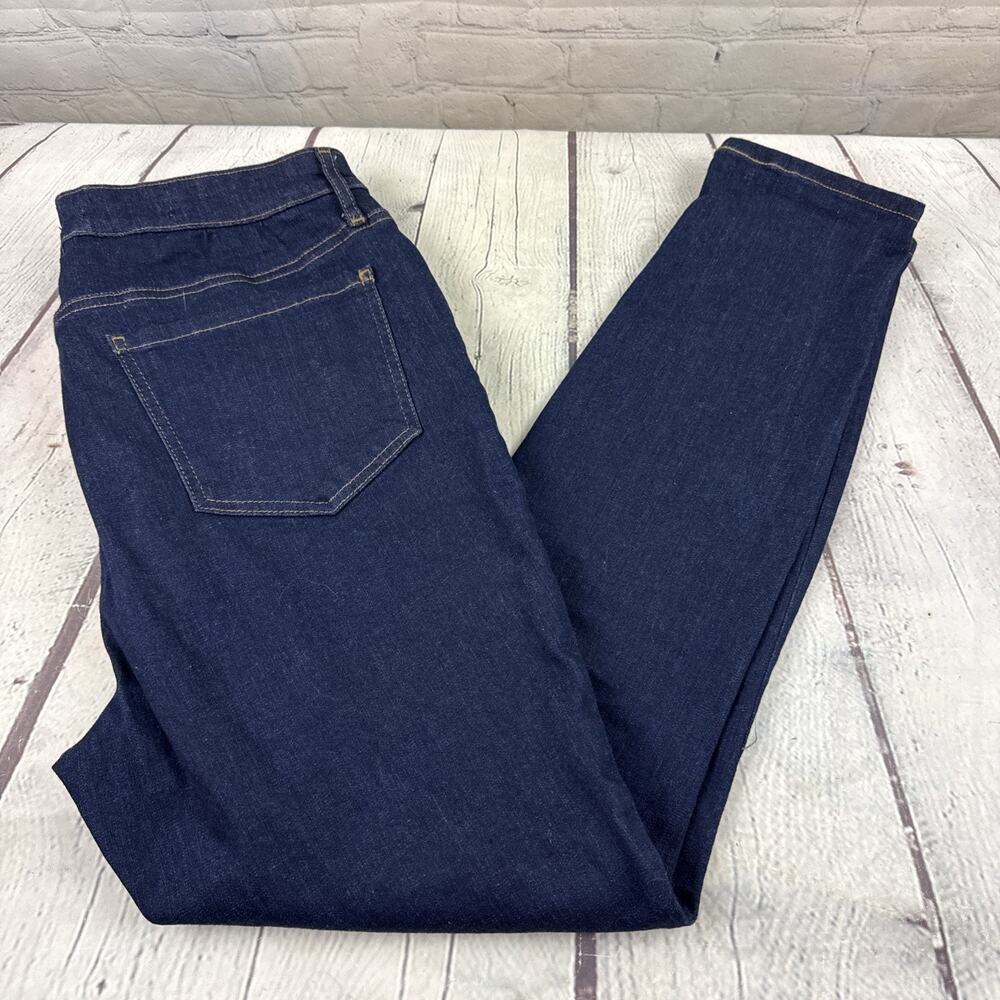 NYDJ Women's Skinny Ankle Jeans Lift Tuck Technology Dark Wash Size 14 High Rise